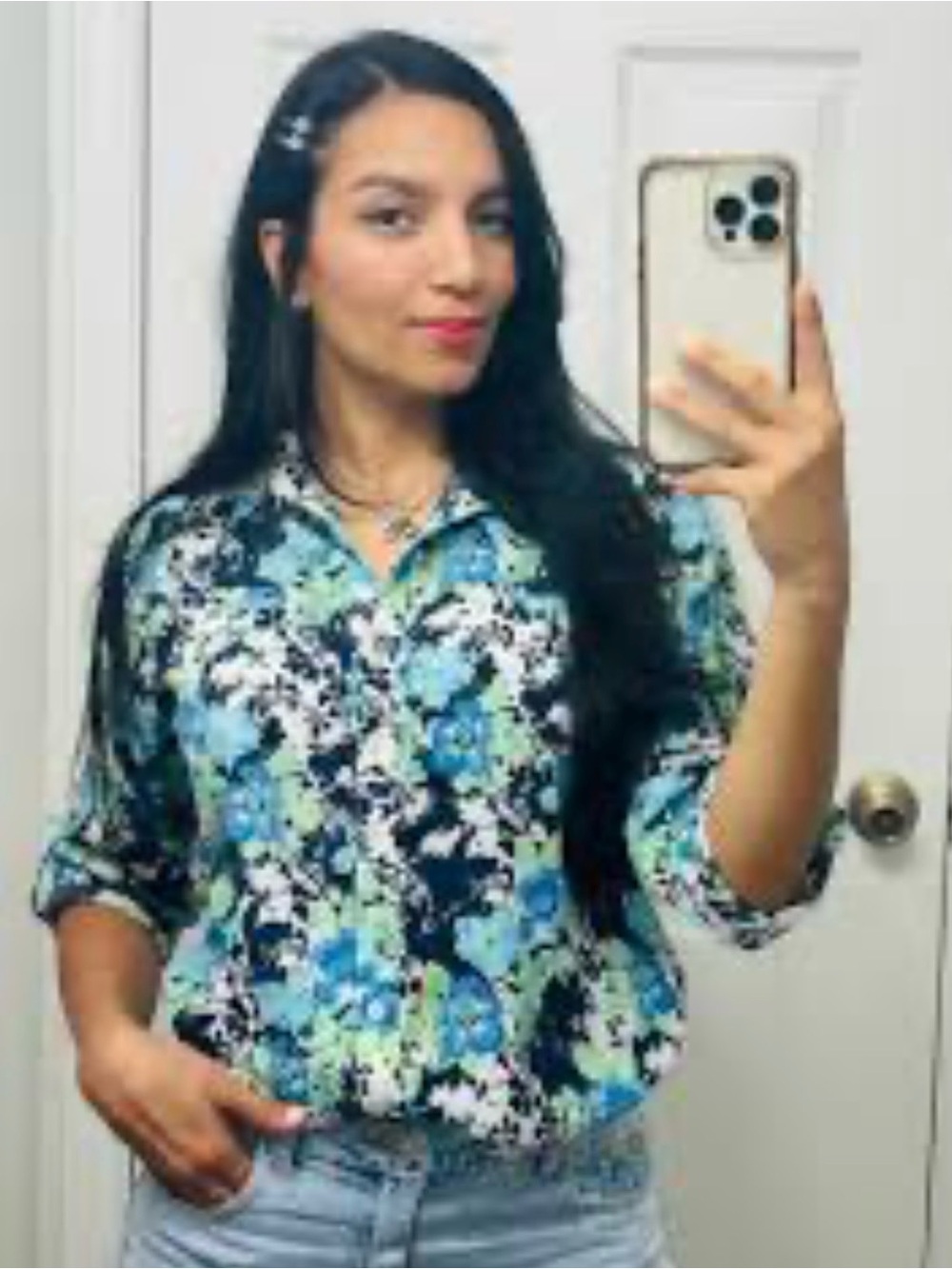 VINTAGE NOTATIONS Floral Shirt